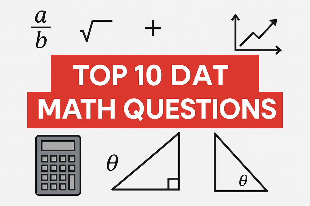 🧠 Top 10 Math Questions on the DAT — And How to Solve Them