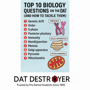 🧠 Top 10 Biology Questions on the DAT (and How to Tackle Them)